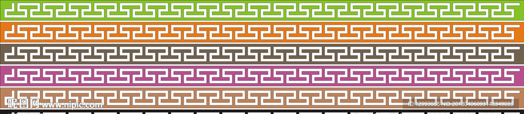 长城纹图案古代花纹