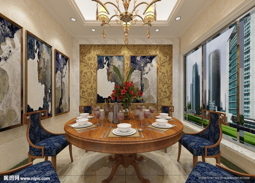 餐厅包间效果图