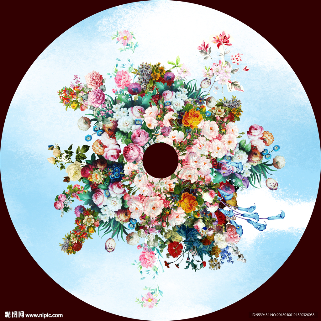 繁花油画花朵软膜天顶