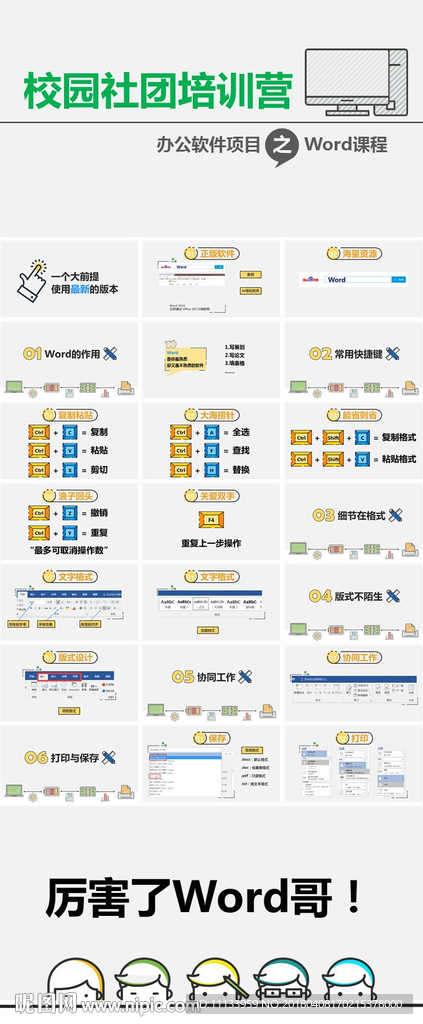 校园社团培训WORD技能教程