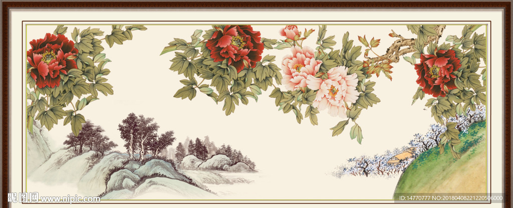 国画牡丹