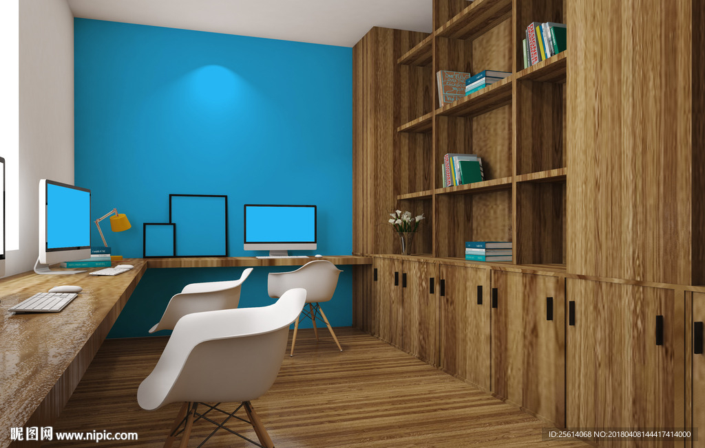 公司装饰背景样机