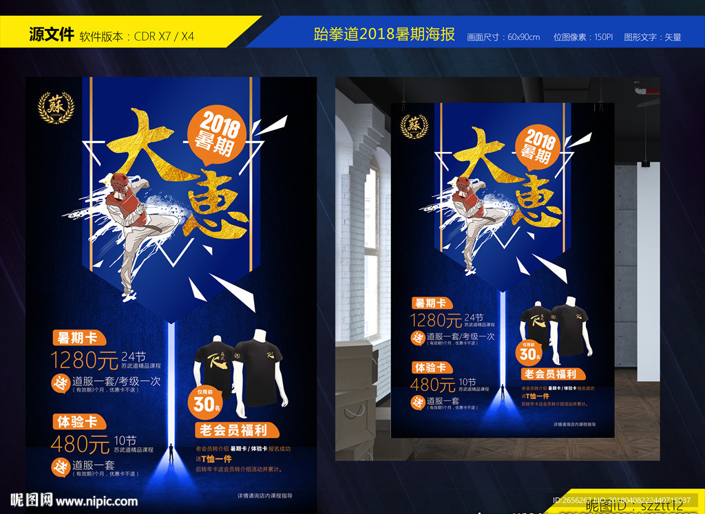 跆拳道2018暑期海报