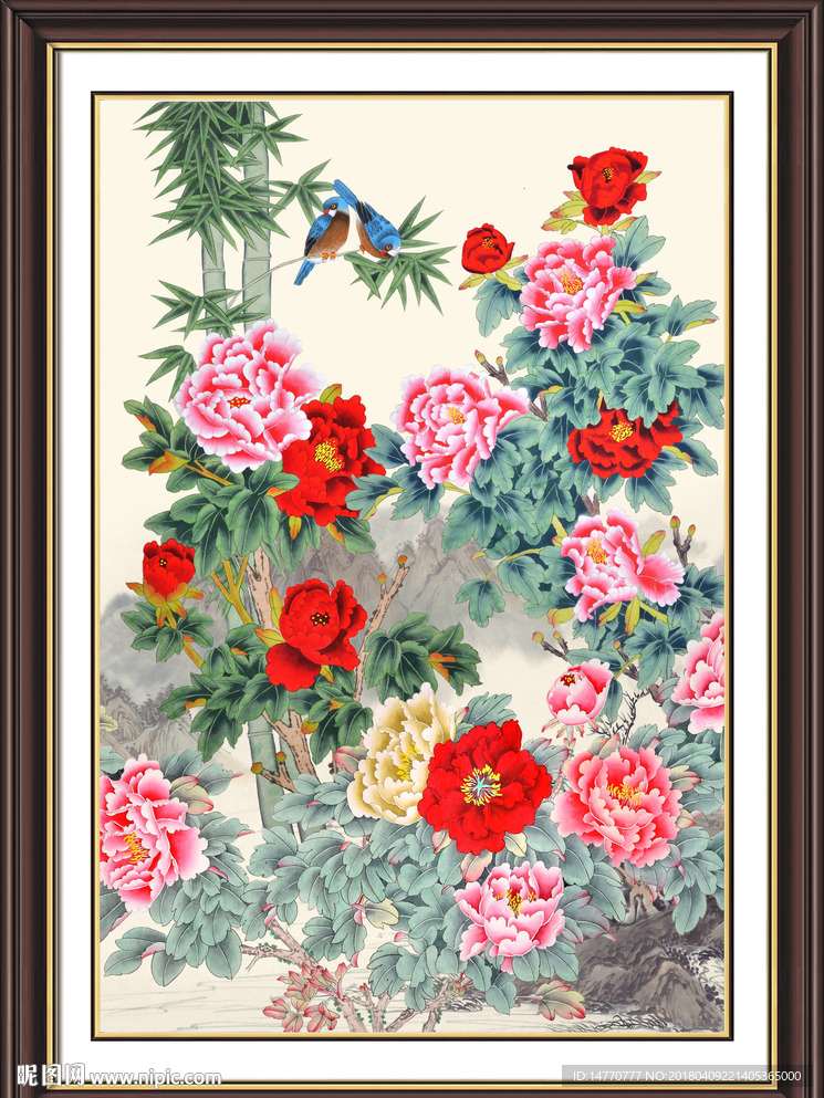 国画牡丹