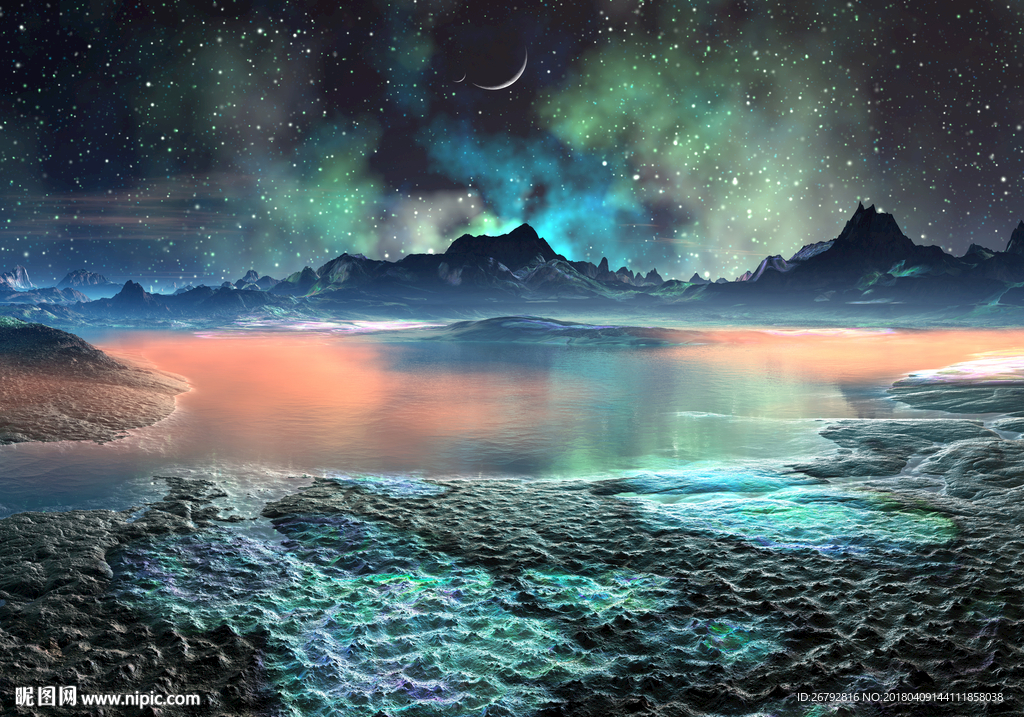 星空婚礼背景 星空吊顶 银河背