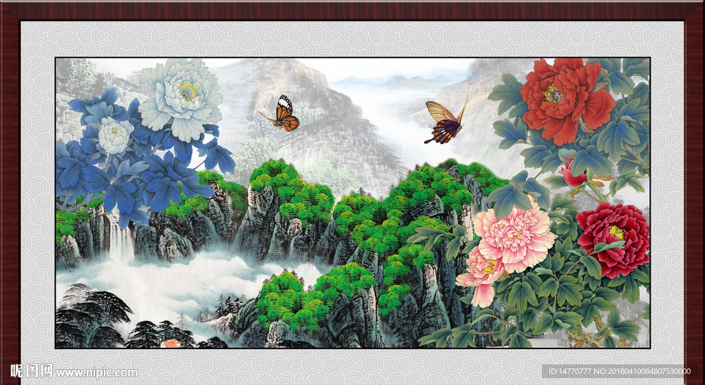 国画牡丹