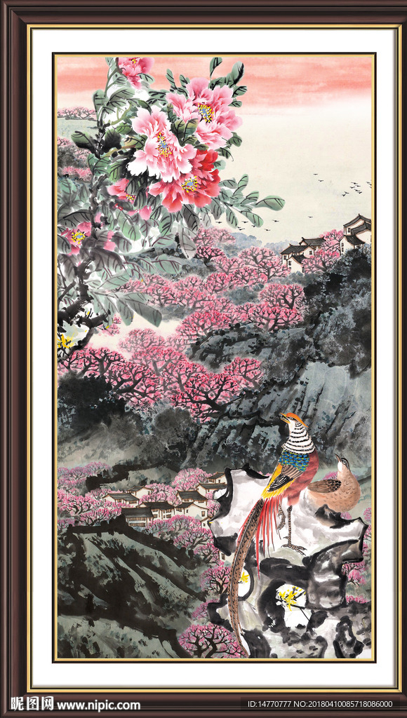 国画牡丹