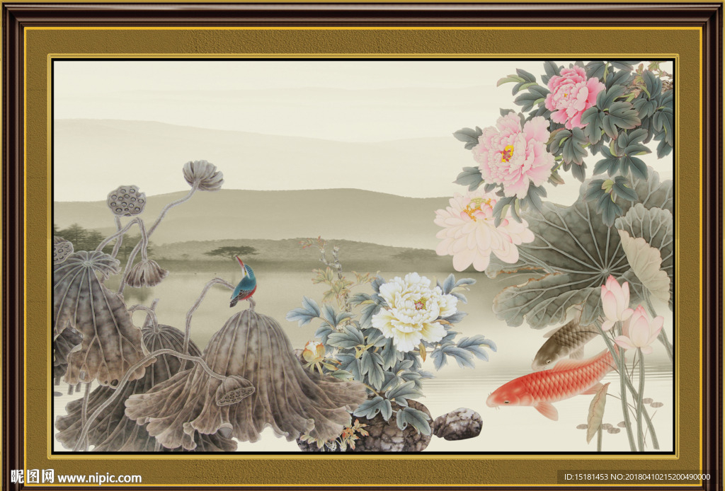 荷花图