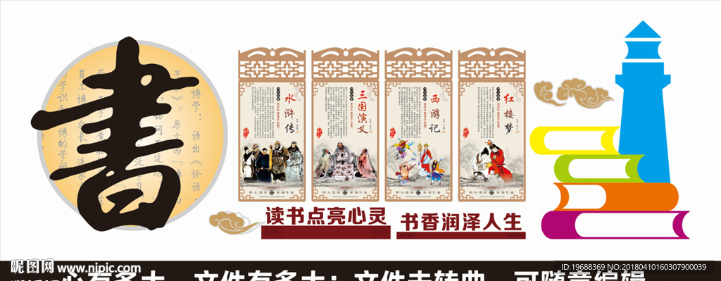 图书室文化墙