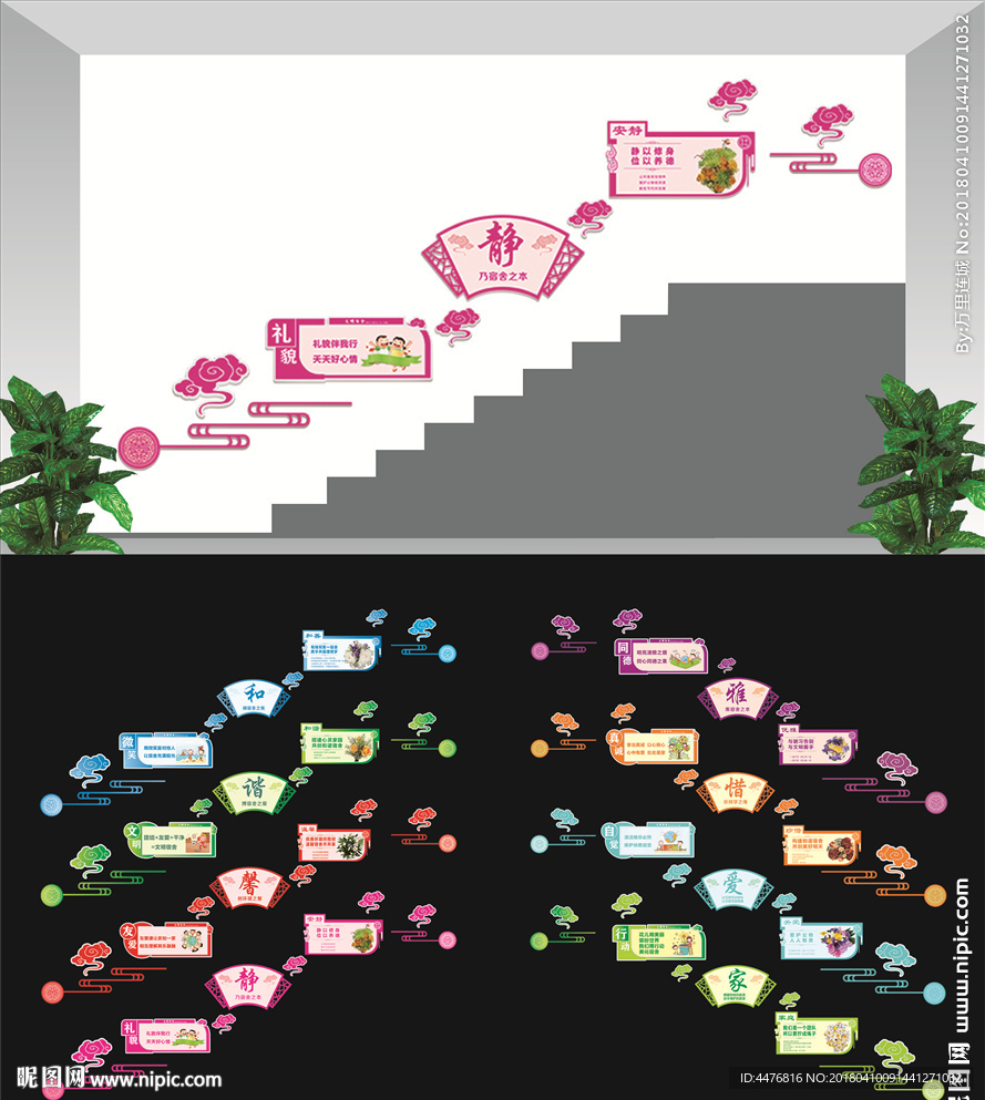 学校宿舍楼梯文化