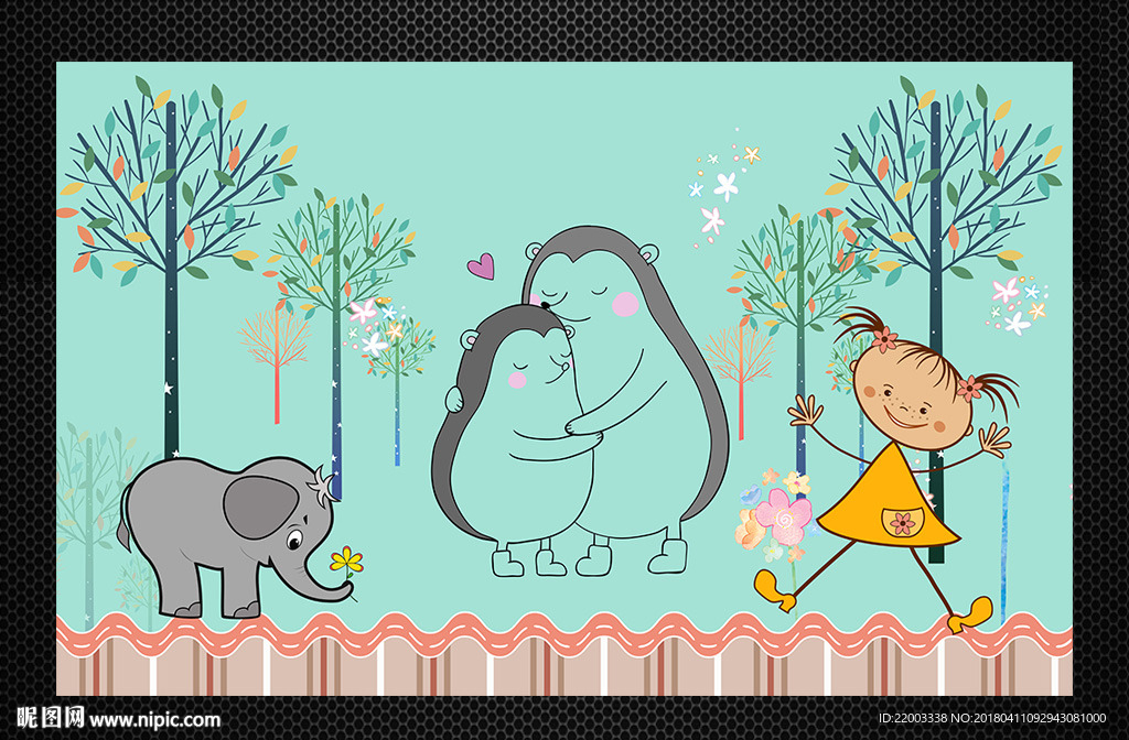 儿童房幼儿墙贴卡通