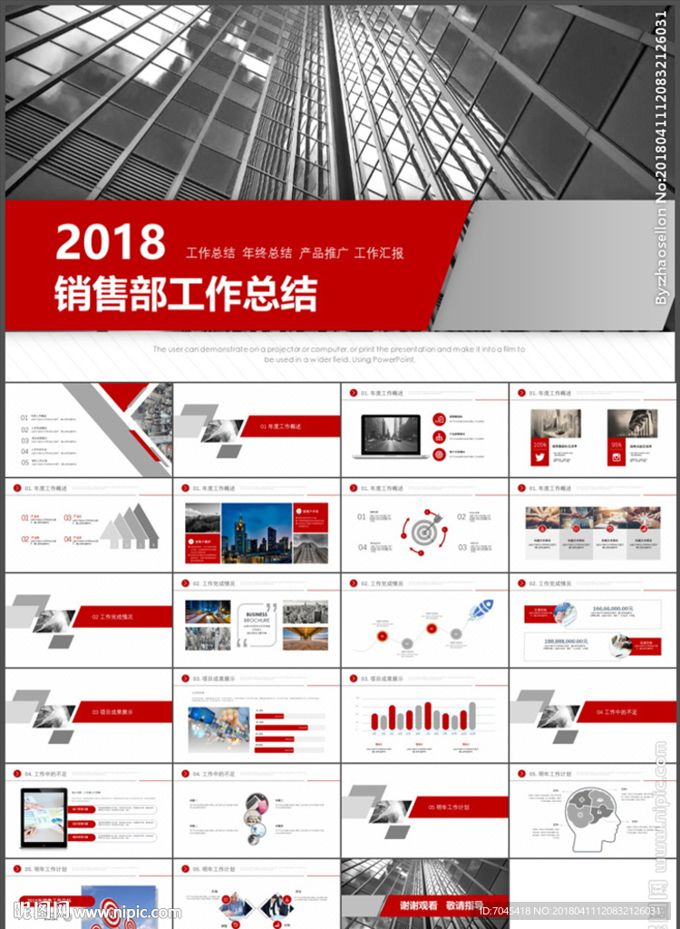 销售部工作总结PPT