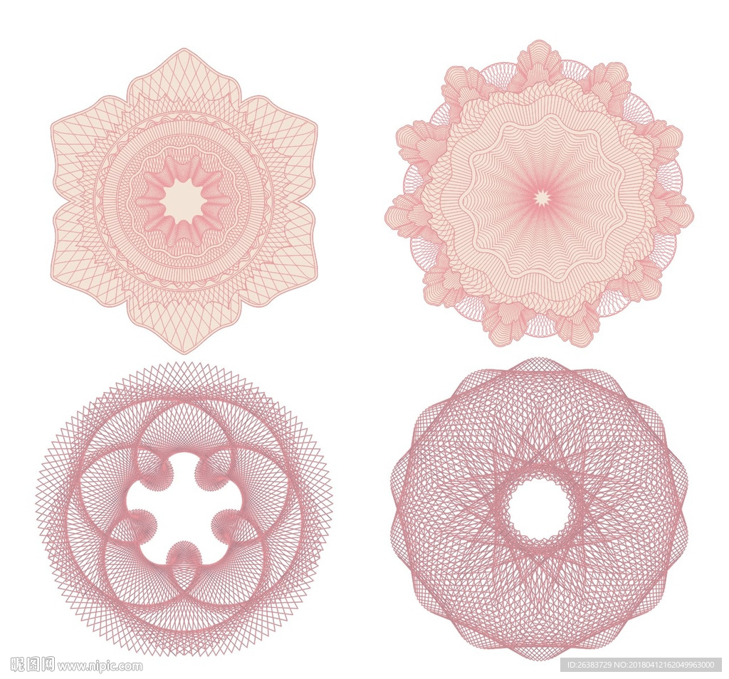 矢量防伪花纹