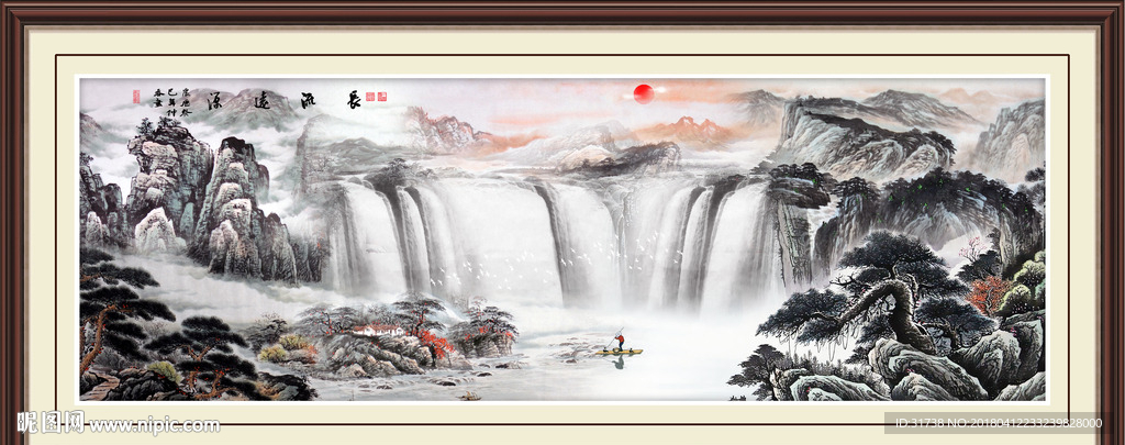 巨幅山水画
