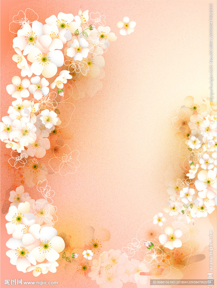 时尚花纹 梦幻花纹 花朵底纹