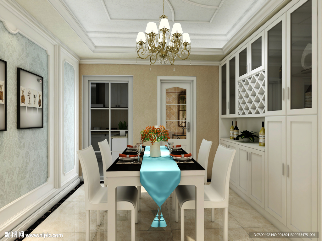 欧式客餐厅装修效果图