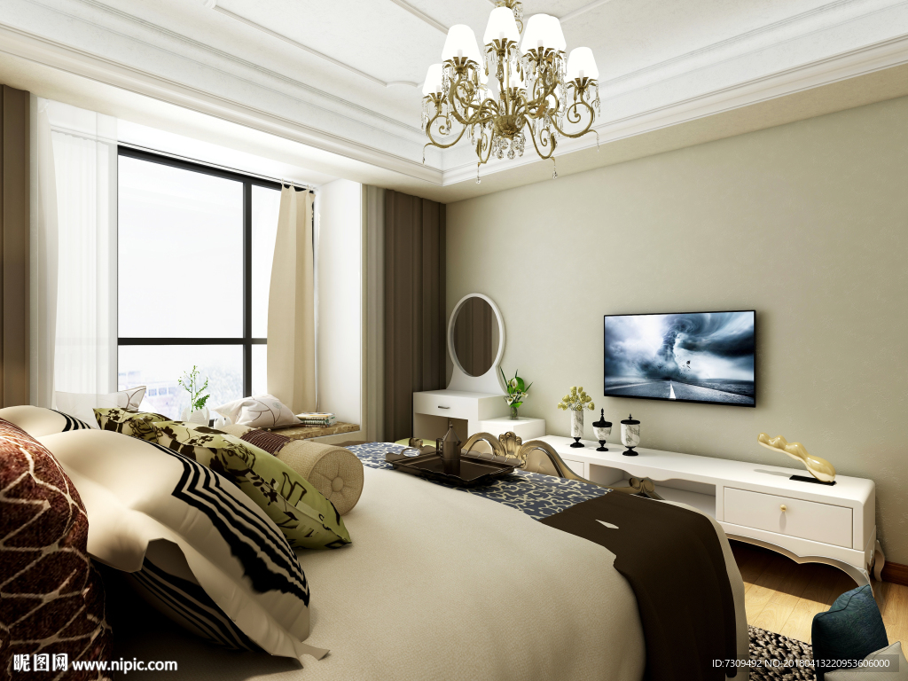 欧式卧室装修效果图