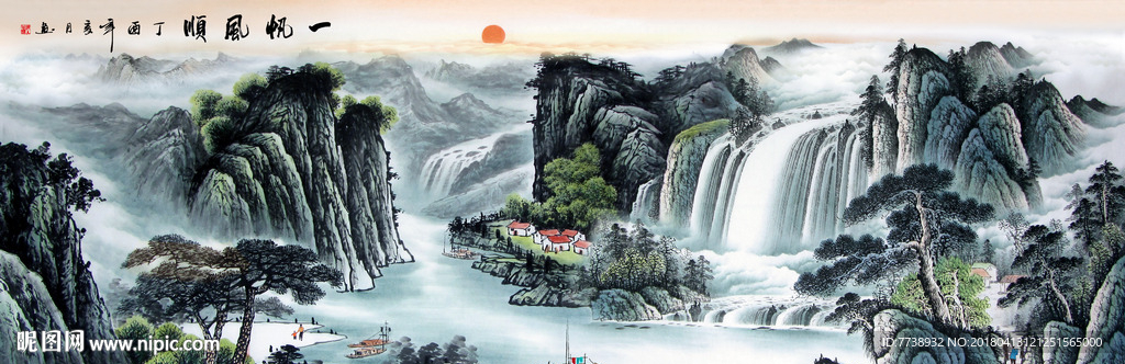 江山如画国画