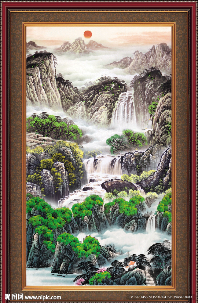 巨幅山水画