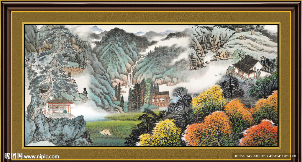 巨幅山水画
