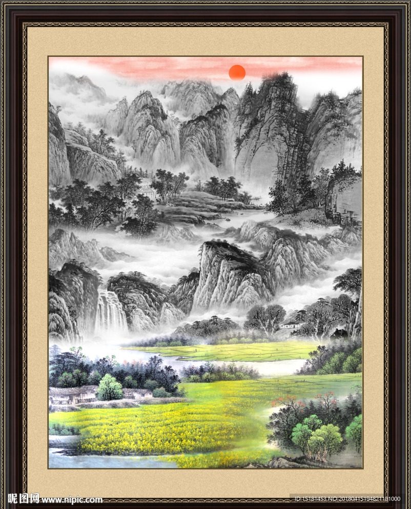巨幅山水画