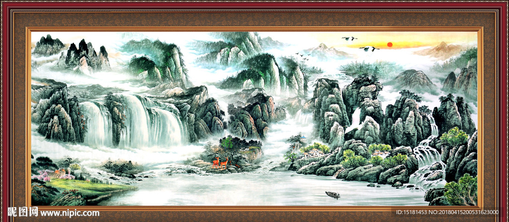 巨幅山水画