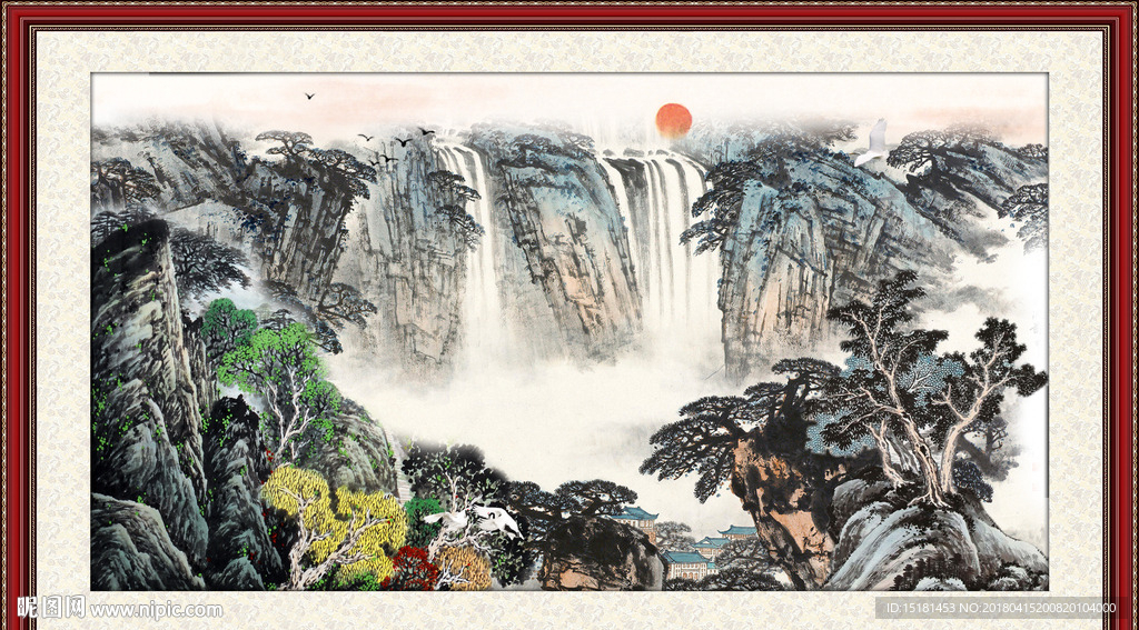 巨幅山水画