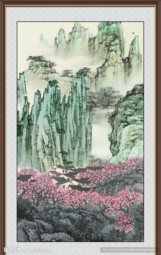 竖幅国画
