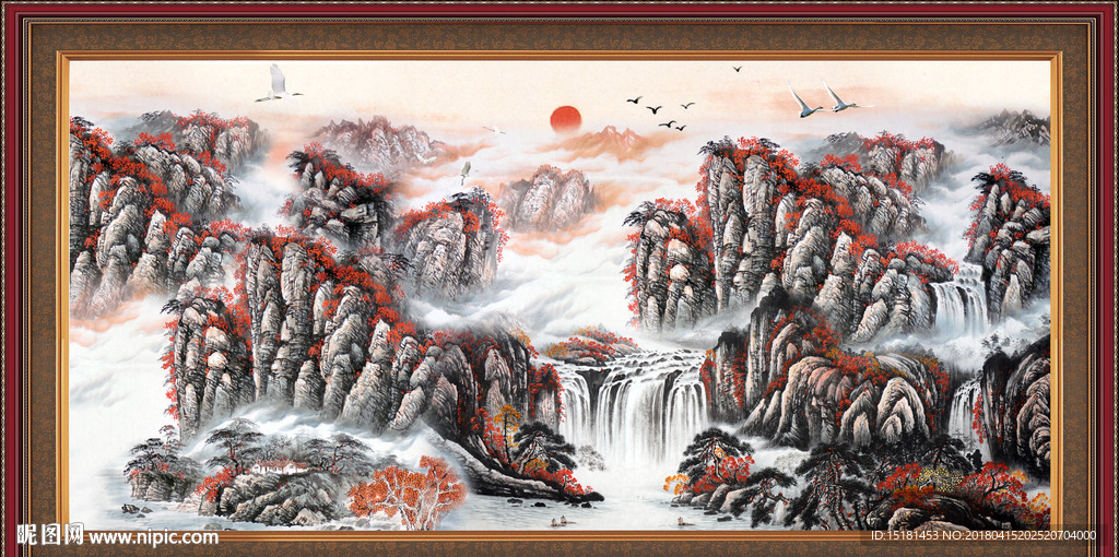 巨幅山水画