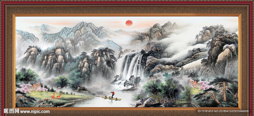 巨幅山水画