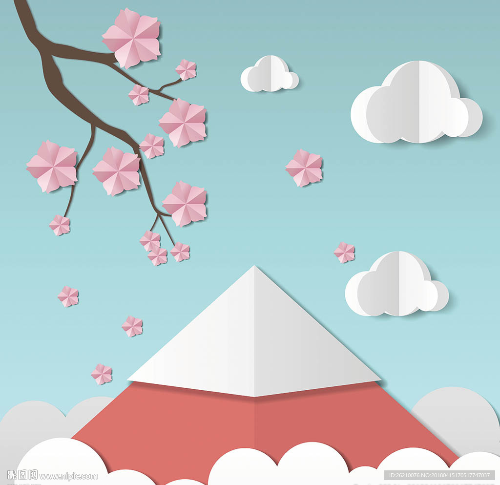 梅花山脉剪纸背景墙