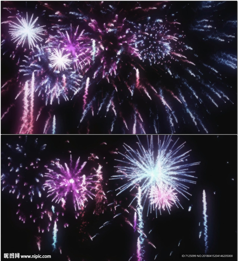 烟花绽放节日庆祝