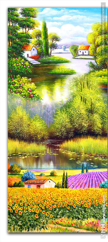 山水油画