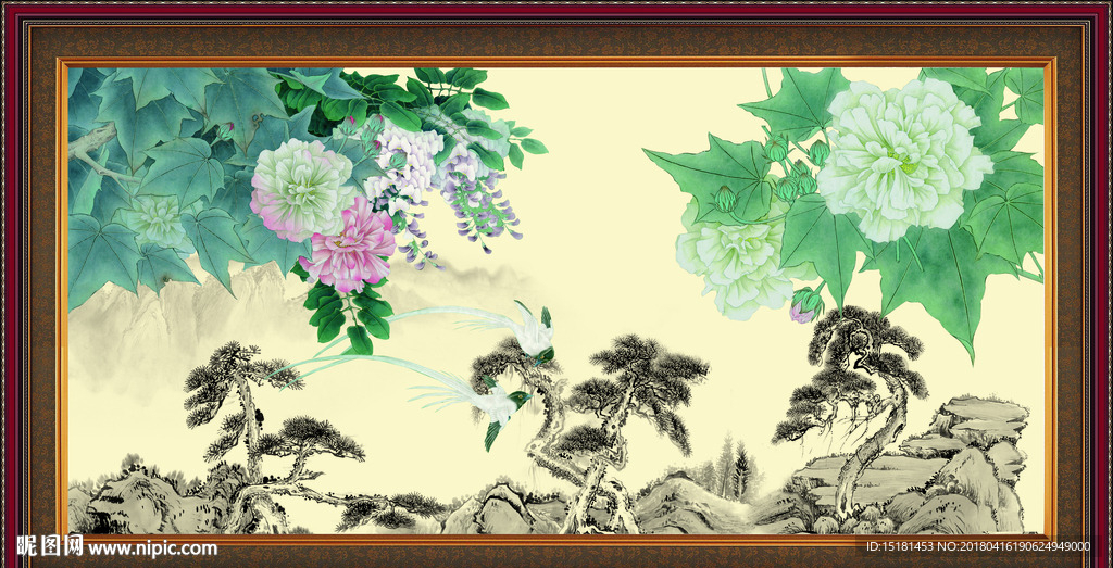 国画牡丹