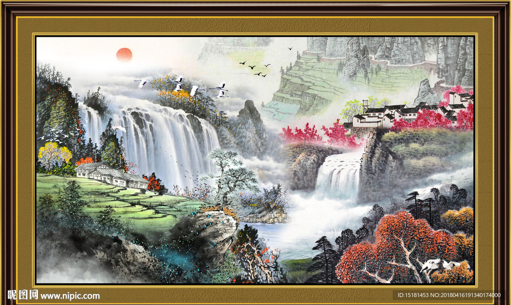 山水国画