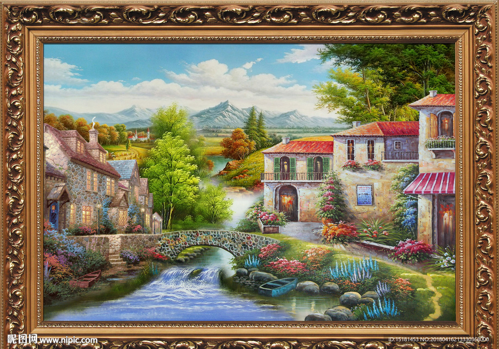 乡村油画