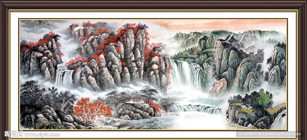 巨幅山水画