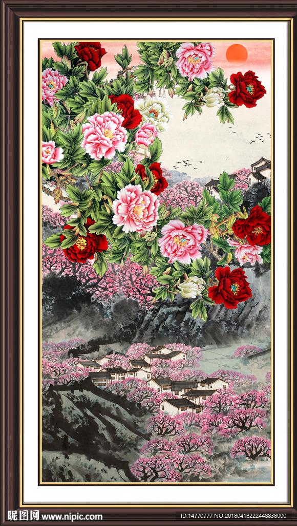 国画牡丹