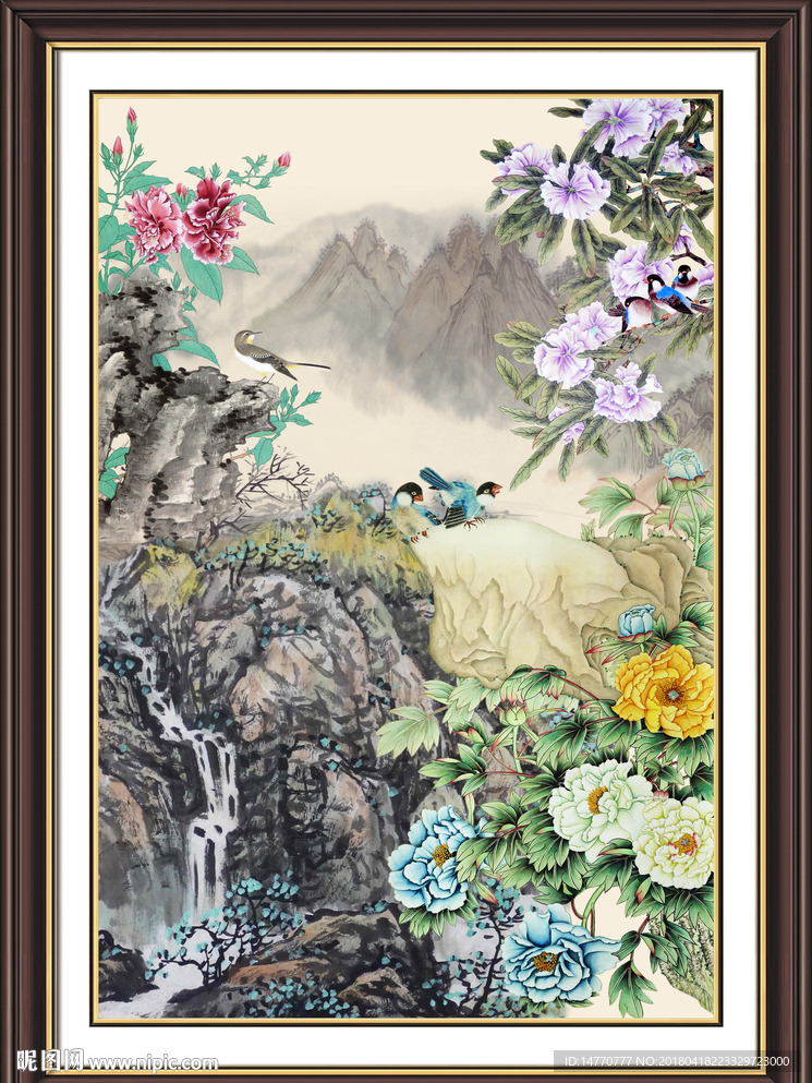 国画牡丹