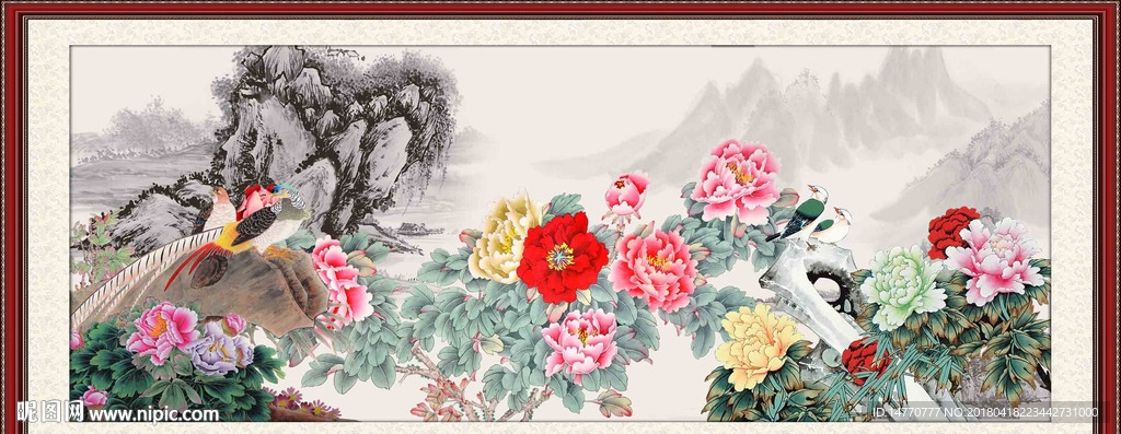 国画牡丹