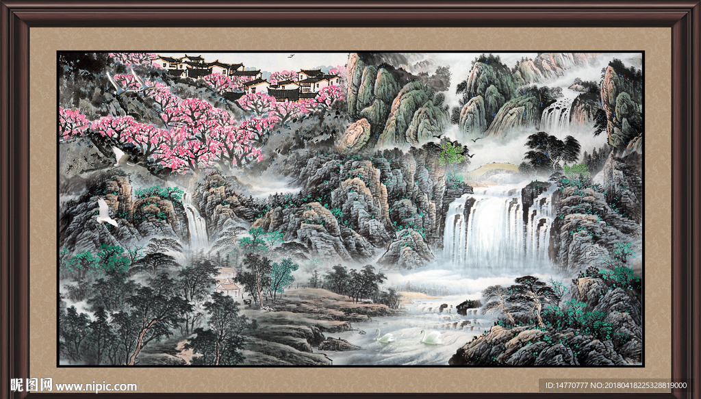 巨幅山水画
