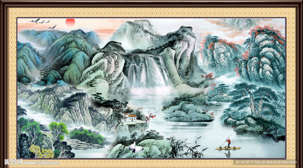 巨幅山水画