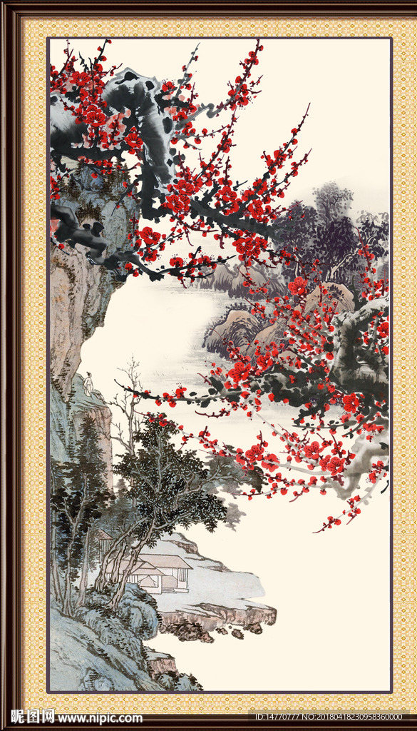 国画梅花