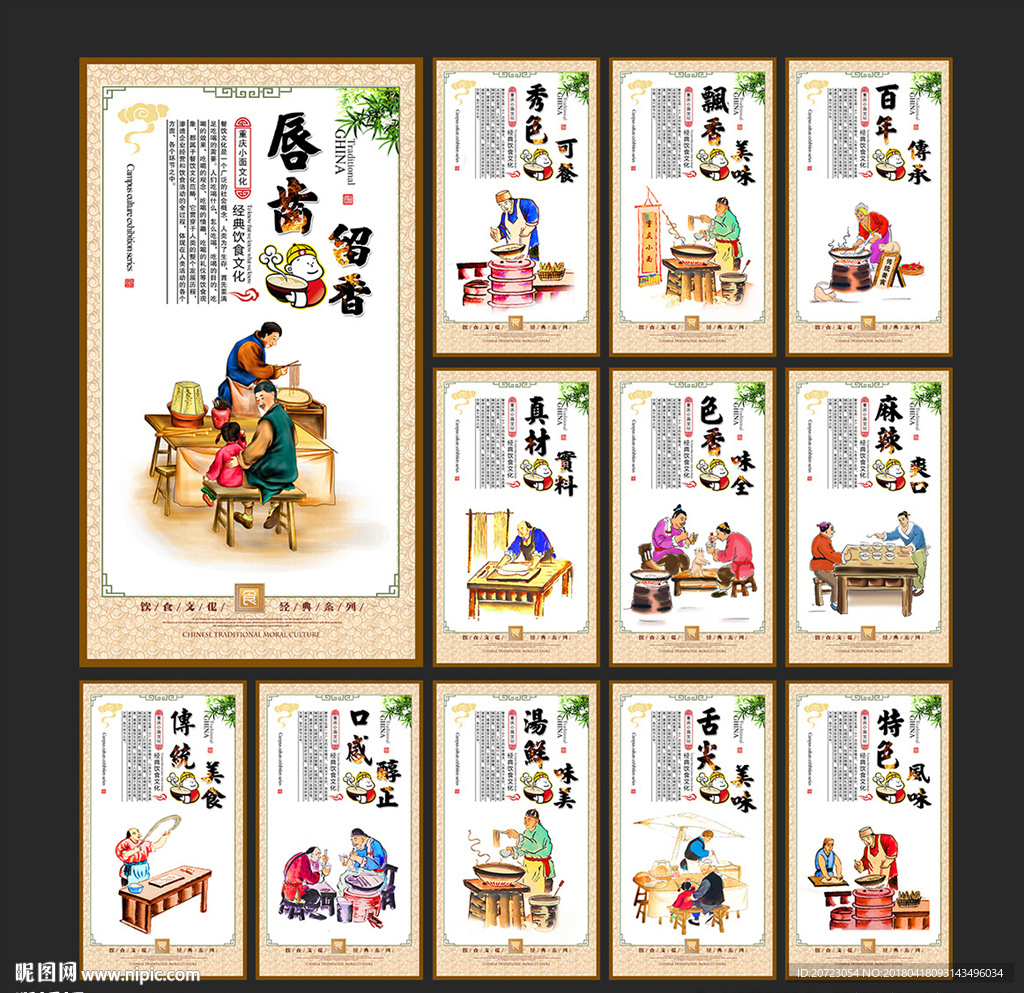 重庆小面展板