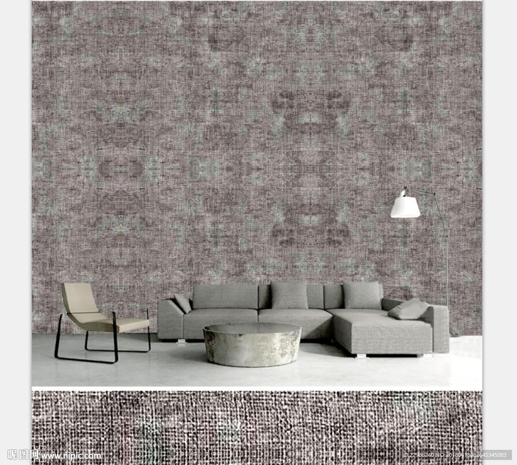 新中式素雅复古怀旧布纹背景墙壁