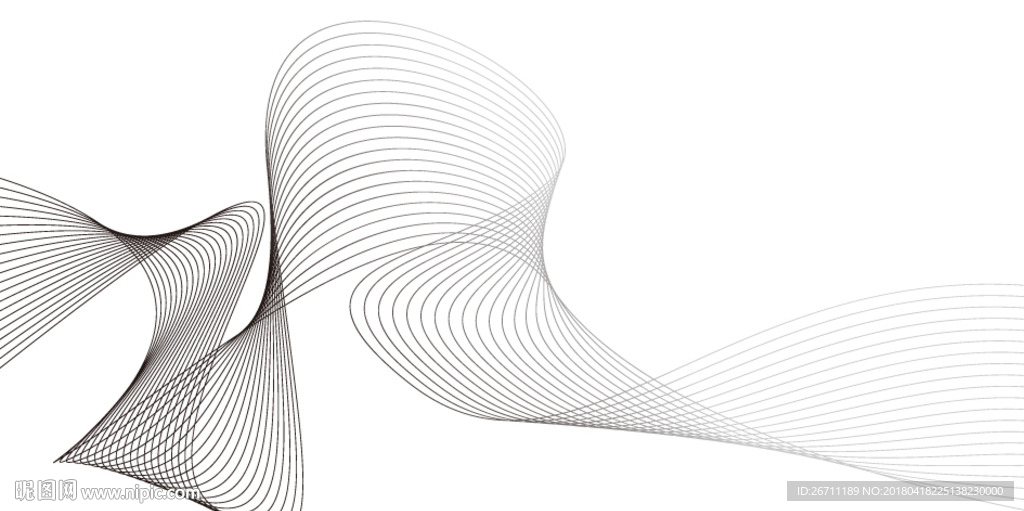 黑白动态曲线设计背景图片