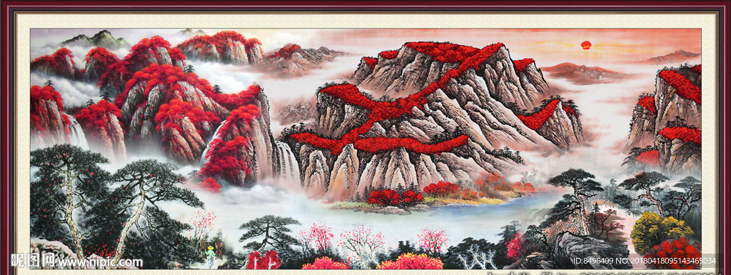 新中式山水画