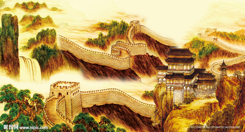 长城背景墙