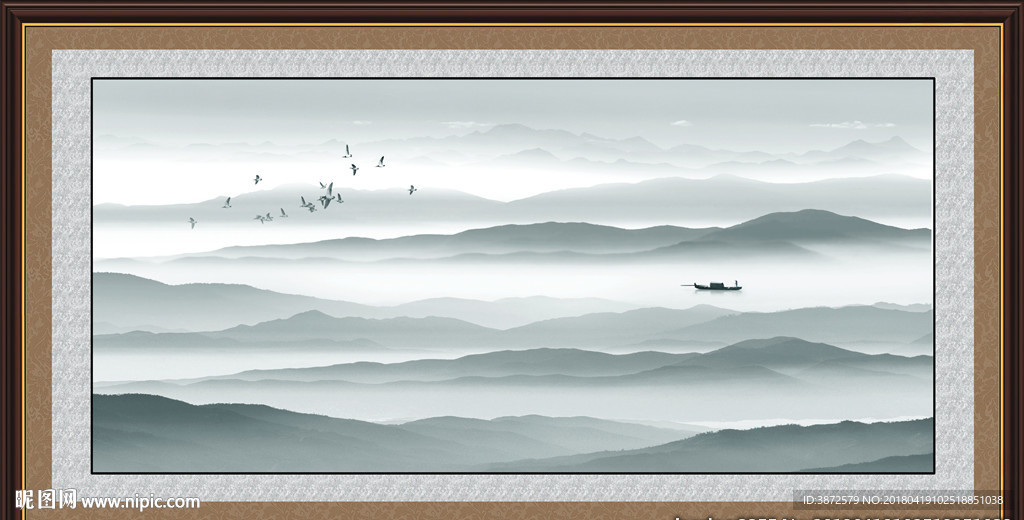 水墨山水画