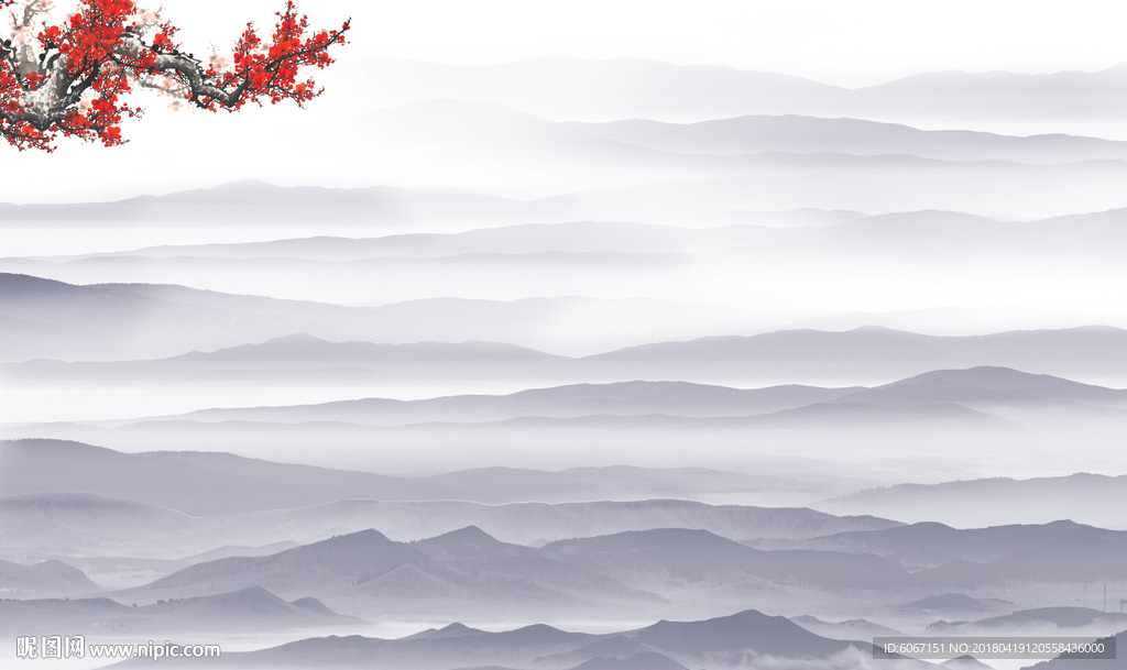水墨山水画